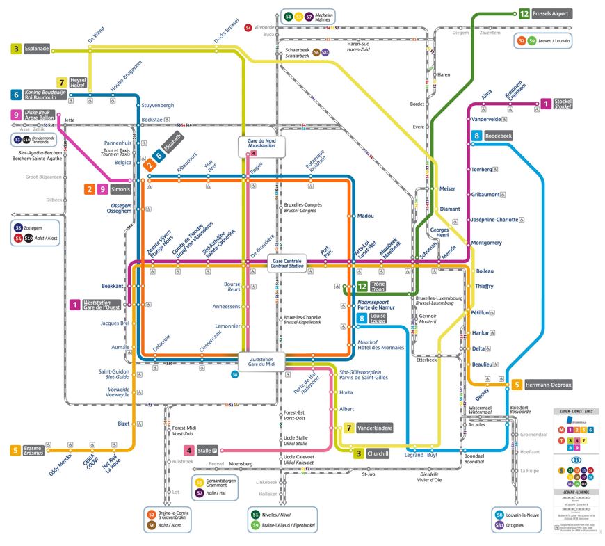 transporte publico bruselas